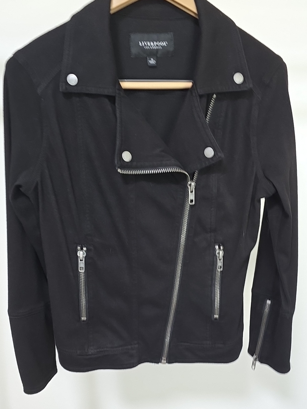 Liverpool Black Asymmetrical Zip Moto Jacket